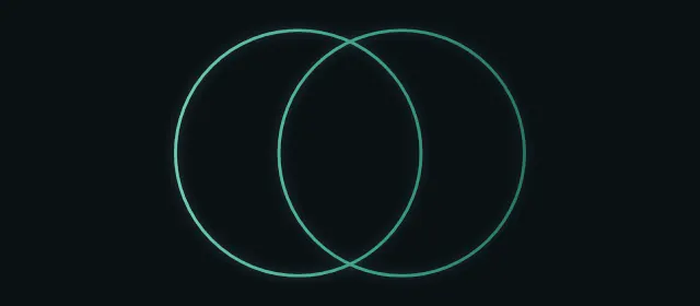 Two overlapping circles